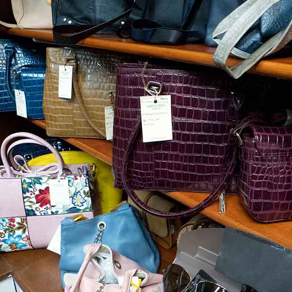 Ashwood handbags £95.00 and matching shoulder bags £60.00 in mulberry, tan and blue