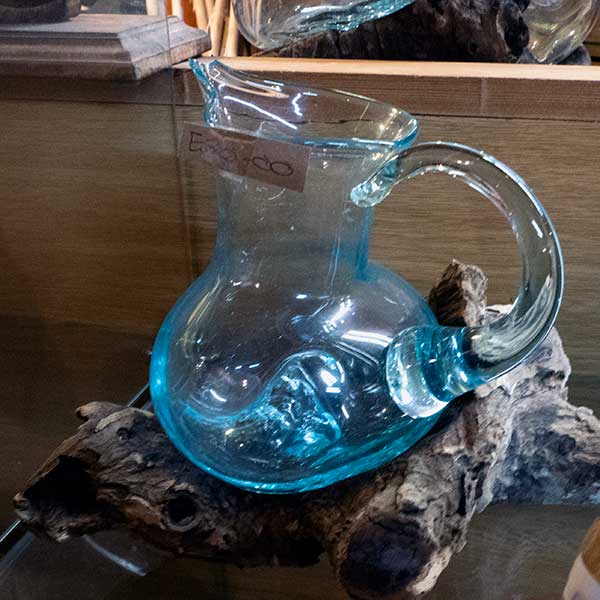 Blue root bowl glass jug £30.00