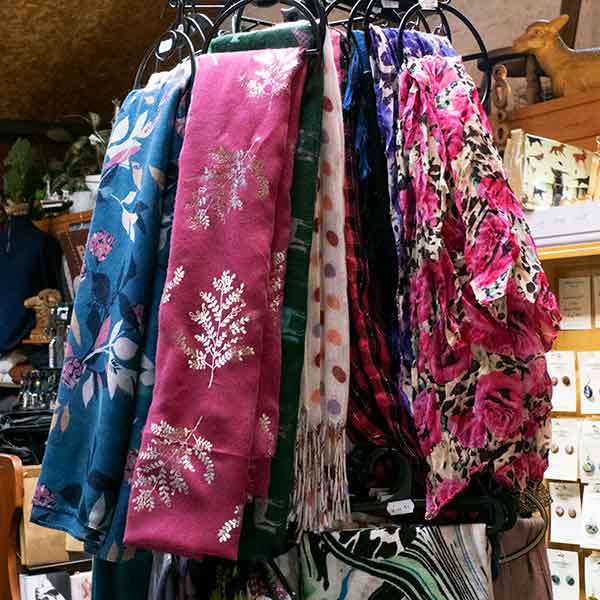 Printed flowers and foliage scarves selection £8.99 each or 2 for £14.99